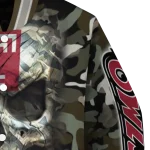 custom temple owls camouflage skull camouflage varsity jacket best selling