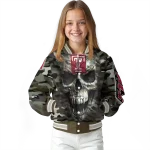 custom temple owls camouflage skull camouflage varsity jacket best selling