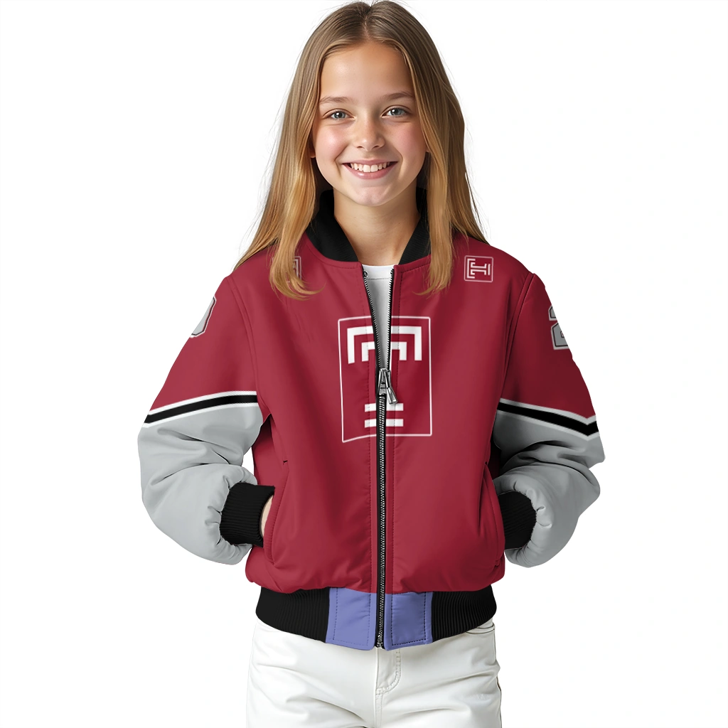 custom temple owls chevron style red bomber jacket top rated custom temple owls chevron style red bomber jacket top rated