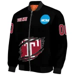custom temple owls claw shred black bomber jacket best selling