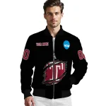 custom temple owls claw shred black bomber jacket best selling
