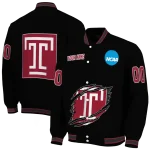 custom temple owls claw shred black varsity jacket best selling