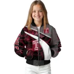 custom temple owls electric flash red bomber jacket best selling