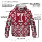 custom temple owls geometric blossom red windbreaker jacket best selling