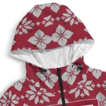 custom temple owls geometric blossom red windbreaker jacket best selling