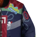 custom temple owls spongebob playtime red blue bomber jacket best selling