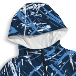 custom tennessee titans brushstroke pattern navy windbreaker jacket best selling