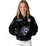 custom tennessee titans claw scratch black varsity jacket best selling