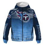 custom tennessee titans pattern layers navy windbreaker jacket best selling