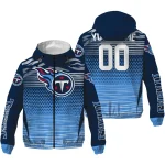 custom tennessee titans pattern layers navy windbreaker jacket best selling