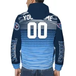 custom tennessee titans pattern layers navy windbreaker jacket best selling