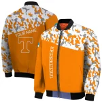 custom tennessee volunteers camouflage splash orange bomber jacket best selling