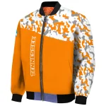 custom tennessee volunteers camouflage splash orange bomber jacket best selling