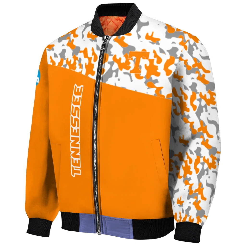 custom tennessee volunteers camouflage splash orange bomber jacket fashion forward custom tennessee volunteers camouflage splash orange bomber jacket fashion forward