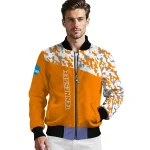 custom tennessee volunteers camouflage splash orange bomber jacket best selling