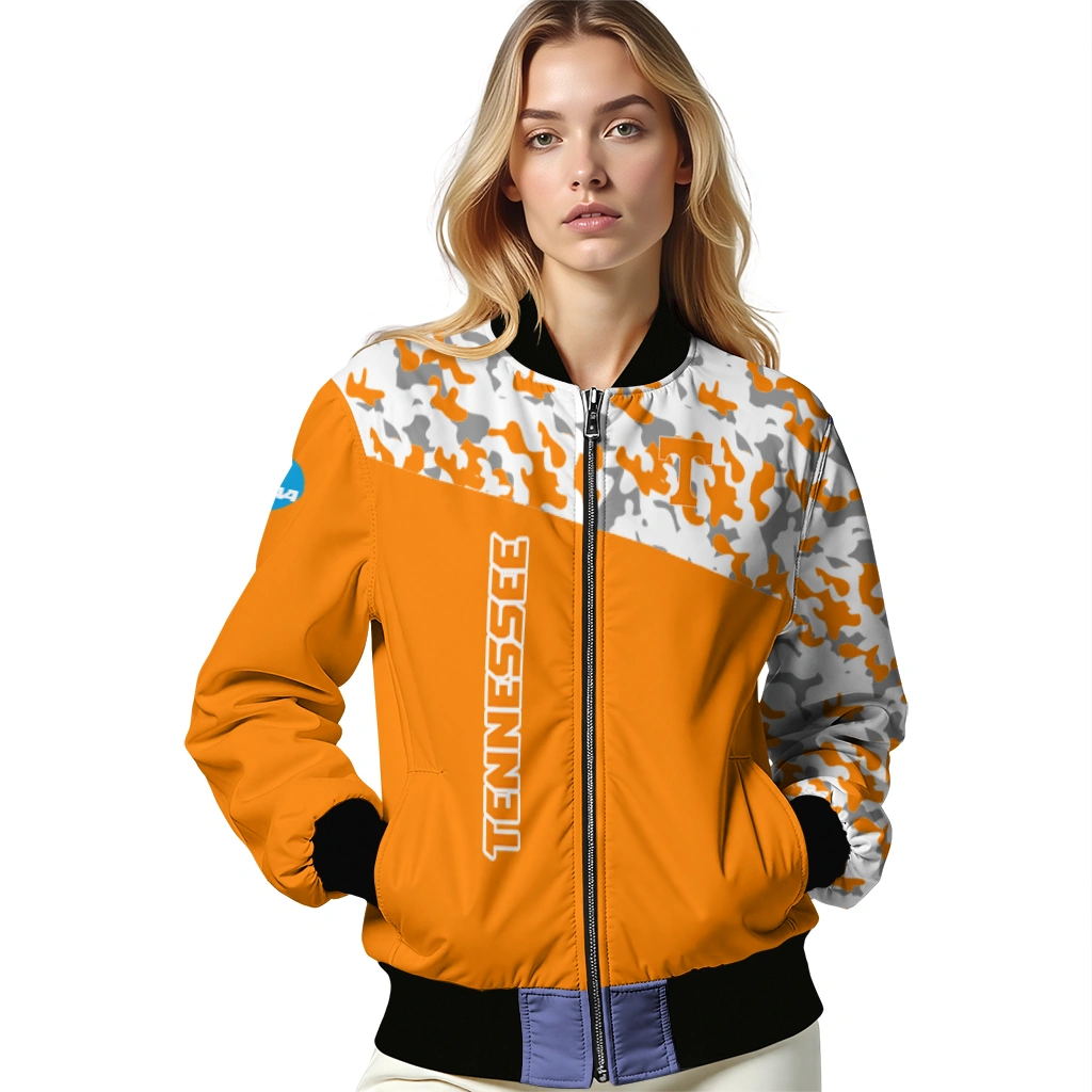custom tennessee volunteers camouflage splash orange bomber jacket latest model custom tennessee volunteers camouflage splash orange bomber jacket latest model