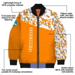 custom tennessee volunteers camouflage splash orange bomber jacket best selling