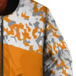 custom tennessee volunteers camouflage splash orange bomber jacket best selling