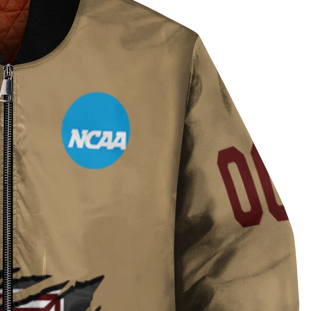 custom texas am aggies claw effect beige bomber jacket premium grade custom texas am aggies claw effect beige bomber jacket premium grade
