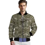custom texas longhorns camouflage abstract camouflage bomber jacket best selling
