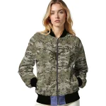custom texas longhorns camouflage abstract camouflage bomber jacket best selling