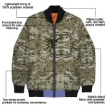 custom texas longhorns camouflage abstract camouflage bomber jacket best selling