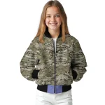 custom texas longhorns camouflage abstract camouflage bomber jacket best selling