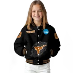 custom texas longhorns claw shred black varsity jacket best selling