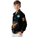 custom texas longhorns claw shred black varsity jacket best selling