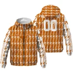 custom texas longhorns lightning strike grid orange windbreaker jacket best selling