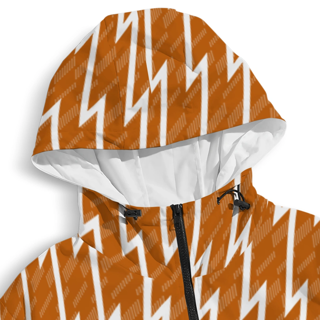 custom texas longhorns lightning strike grid orange windbreaker jacket premium grade custom texas longhorns lightning strike grid orange windbreaker jacket premium grade
