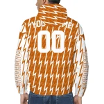 custom texas longhorns lightning strike grid orange windbreaker jacket best selling