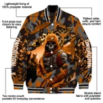 custom texas longhorns skull horde orange varsity jacket best selling