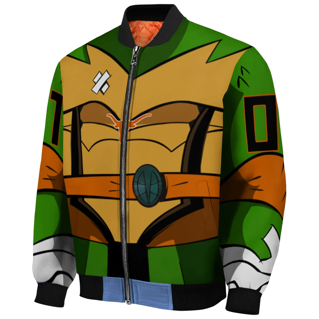 custom texas longhorns turtle armor bomber jacket fashion forward custom texas longhorns turtle armor bomber jacket fashion forward