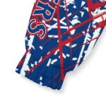 custom texas rangers brushstroke pattern blue windbreaker jacket best selling