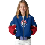 custom texas rangers chevron style blue bomber jacket best selling