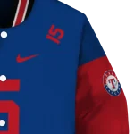 custom texas rangers team patch blue varsity jacket best selling