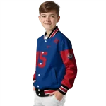 custom texas rangers team patch blue varsity jacket best selling