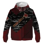 custom texas state bobcats arrow matrix maroon black windbreaker jacket best selling