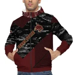 custom texas state bobcats arrow matrix maroon black windbreaker jacket best selling