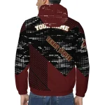 custom texas state bobcats arrow matrix maroon black windbreaker jacket best selling