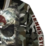 custom texas state bobcats camouflage skull camouflage varsity jacket best selling