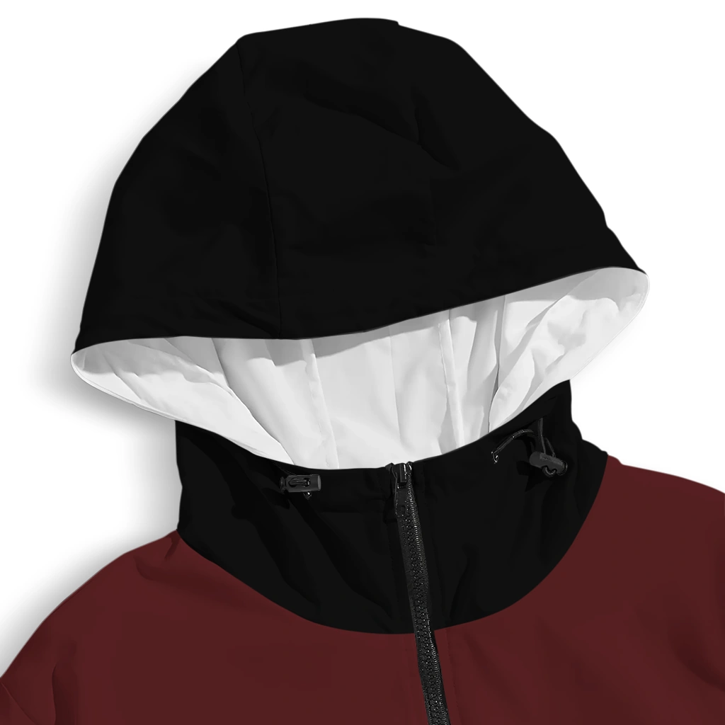 custom texas state bobcats flame trim maroon black windbreaker jacket premium grade custom texas state bobcats flame trim maroon black windbreaker jacket premium grade