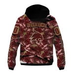 custom texas state bobcats shark art maroon windbreaker jacket best selling