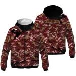custom texas state bobcats shark art maroon windbreaker jacket best selling
