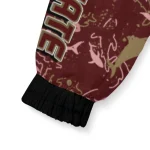 custom texas state bobcats shark art maroon windbreaker jacket best selling