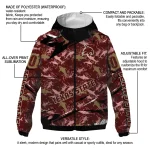 custom texas state bobcats shark art maroon windbreaker jacket best selling