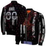 custom texas state bobcats star stripes maroon black bomber jacket best selling