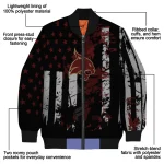 custom texas state bobcats star stripes maroon black bomber jacket best selling