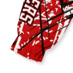 custom texas tech red raiders brushstroke pattern red windbreaker jacket best selling